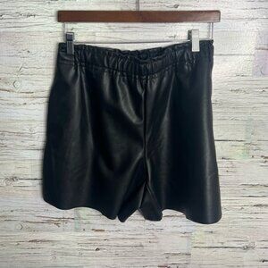 Calvin Klein Black High Waist Faux Leather